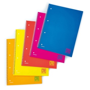 Caiet A4 cu spirala - One Color Fluo, 80 g/m2, 60 pag. (Matematica)