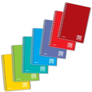 Caiet A5 cu spirala - One Color, 80 g/m2, 60 pag. (Matematica)