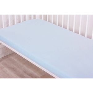 Cearsaf patut 90x40 50 cm bumbac 100% bleu - Img 3