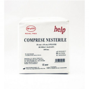 Comprese Nesterile 10cmx10cm HELP