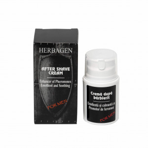 Cremă aftershave pentru bărbați – emolientă și calmantă – cu promotor de feromoni, 50 g
