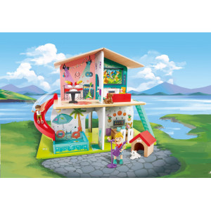 Jucarie - Casuta de papusi cu mobila (8 camere si 9 efecte muzicale) - Img 4