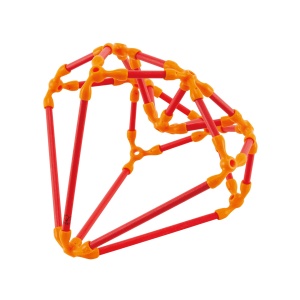 Jucarie din bambus Flexistix - Kit creativ (66 piese) - Img 4