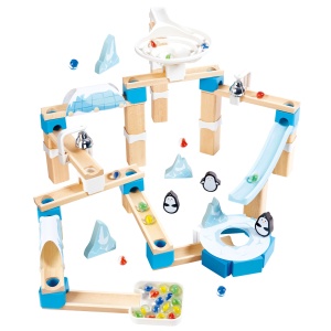 Jucarie din lemn - Marble Run Penguin Playland (112 piese) - Img 8