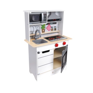 Jucarie din lemn - Set de joaca pentru copii, bucatarie Super Serve - Img 9
