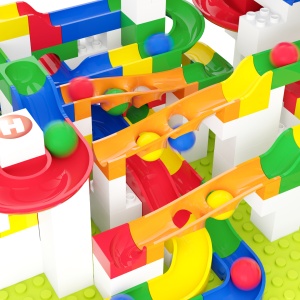 Jucarie Marble Run extensie capcana de bile Hubelino (15 piese) - Img 5