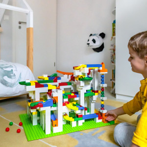 Jucarie Marble Run mega cutie de constructie Hubelino (585 piese) - Img 4