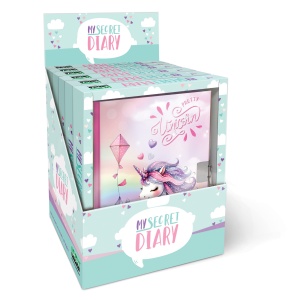 Jurnal Pretty Unicorn, cu cutie cadou, 80 de pagini, 13 x 18 cm (6 buc/display) - Img 1