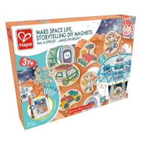 Kit de creat magneti pentru copii cu tematica Spatiu - 17 piese