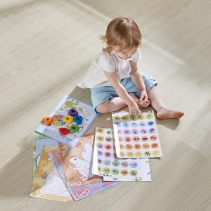 Kit desene cu creioane cerate pentru copii - 18 piese - Img 2