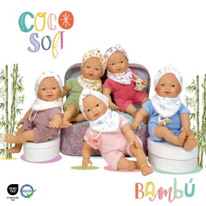 Papusa Nines D'Onil, Colectia Coco Soft, cu miros de vanilie, 26 cm (2024)