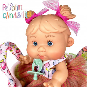 Papusa Nines D'Onil, Colectia Pepotin Canastilla, cu miros de vanilie, 21 cm - Img 3