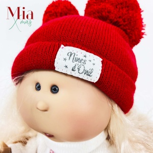 Papusa Nines D'Onil, Mia Craciun, cu parul blond, cu miros de vanilie, 30 cm - Img 3