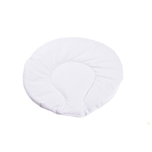 Pernuta plata rotunda bumbac 100% alb - Img 1