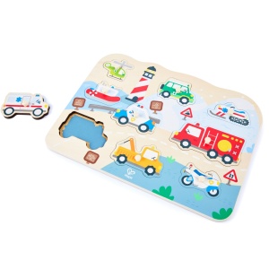 Puzzle din lemn – Vehicule de interventie - Img 2