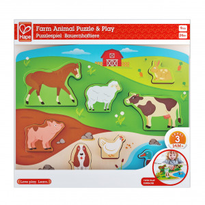 Puzzle din lemn - Animale de la ferma 3D - Img 2