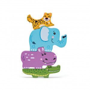 Puzzle din lemn - Forme de animale - Img 4