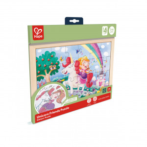 Puzzle din lemn - Unicorn (26 piese) - Img 1