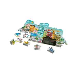 Puzzle pentru copii de podea Orasul animat (49 piese) - Img 6