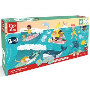 Puzzle pentru copii Prietenii Oceanului (3 in 1) si joc storytelling - Img 7