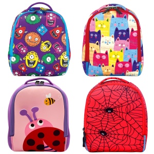 Rucsac gradinta Baby Bag colorat, din neopren 21 x 24 x 11 cm (4 modele) - Img 1