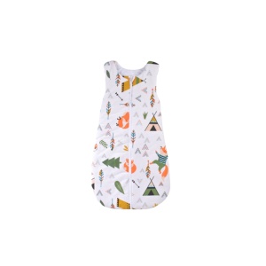 Saculet de dormit gros bumbac 100% model animalute 0-6 luni - Img 1