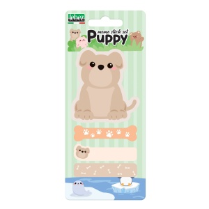 Set 20 memostick in forme si 60 semne de carte Puppy din hartie, 6 modele (96 blistere/display) - Img 7