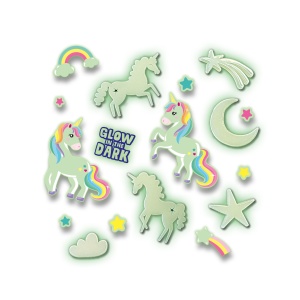 Set autocolante fosforescente cu unicorni pentru copii - Img 6