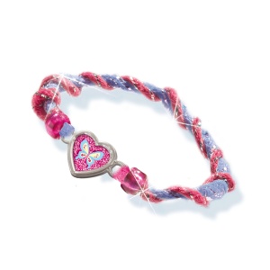 Set creativ pentru copii - Bratari cu margele, sclipici si accesorii decorative - Img 6
