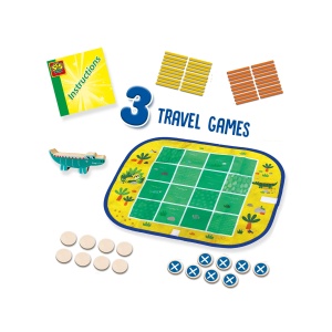 Set de 3 jocuri copii Connect Four, Dots and Boxes si joc de stivuire - Img 6