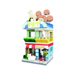 Set de constructie copii - Magazin de animale (222 piese) - Img 2