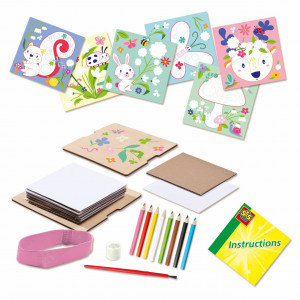 Set de lucru manual cu presa de flori pentru copii - Img 2