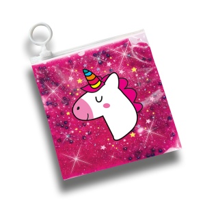Set de mixat slime roz cu sclipici si margele - Unicorn - Img 6