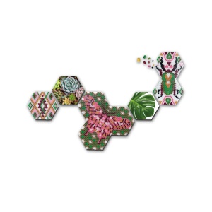 Set margele de calcat Beedz Art - Botanica cu placi hexagonale - Img 7