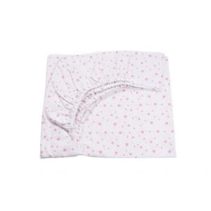 Cearsaf patut 120x60 cm bumbac 100% model stelute - Img 1