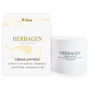 Crema antirid supergrasă cu extract de mușețel, gălbenele, sunătoare, vitaminele A și E 100 ml