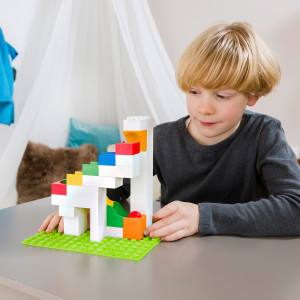 Jucarie copii Marble Run Hubelino - extensie pentru catapultare (41 piese) - Img 3