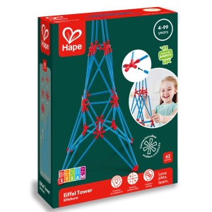 Jucarie din bambus Flexistix - Turnul Eiffel (62 piese) - Img 3