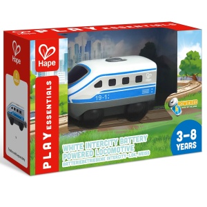 Jucarie - Locomotiva alba alimentata cu baterii