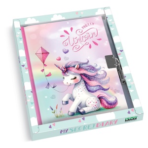Jurnal Pretty Unicorn, cu cutie cadou, 80 de pagini, 13 x 18 cm (6 buc/display) - Img 4