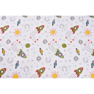 Lenjerie patut 120x60 cm, 3 piese model rachete - Img 3