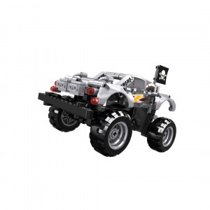 Monster truck argintiu tip lego tehnic de constructie (232 piese) - Img 6