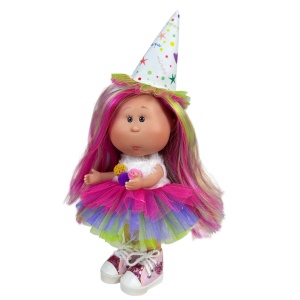 Papusa Nines D'Onil, Colectia Little Mia, Mia Happy Birthday, cu miros de vanilie, 23 cm - Img 2