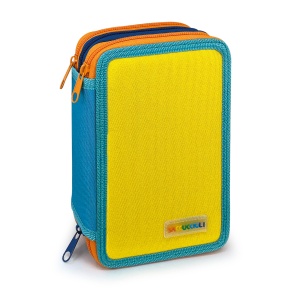 Penar echipat - Color Block Basic cu 3 fermoare (18 markere si 18 creioane colorate) - 13 x 20 x 6.5 cm (12buc/display) - Img 4