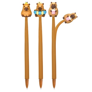 Pix flexibil BeCappy Capibara – care se sterge cu capac, 3 modele asortate (36 buc/display) - Img 2