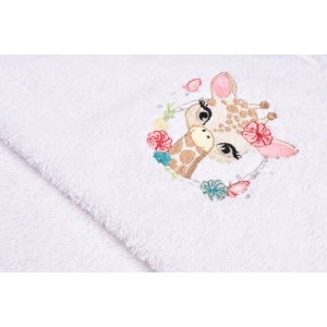 Prosop de baie bumbac 100% Girafa 75x75 cm - Img 2