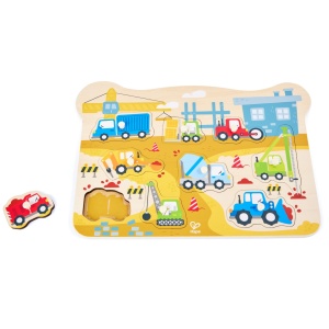 Puzzle din lemn – Utilaje de constructii - Img 2