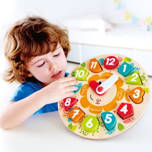 Puzzle din lemn cu ceas de jucarie pentru copii - Img 6