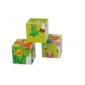 Puzzle din lemn cuburi - Ferma 3 x 4 - Img 2