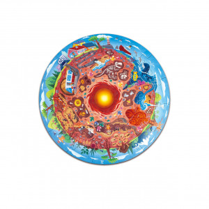 Puzzle Lumea Subterana pentru copii, cu led (38 piese) - Img 1